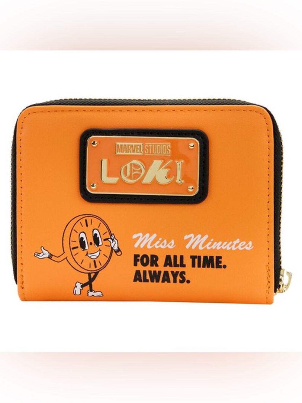 Marvel Studios Loki Miss Minutes Orange Zip Wallet